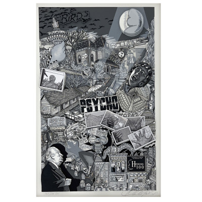 Image for Lot Charles Fazzino - Alfred Hitchcock