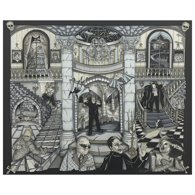 Charles Fazzino - Monsters of Universal