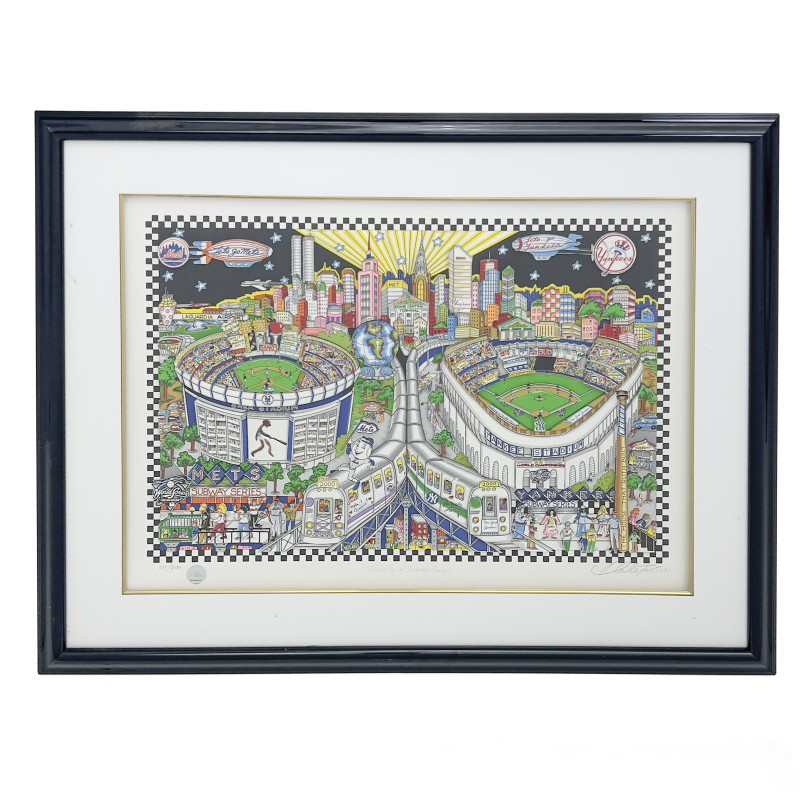Charles Fazzino - Finally a Subway Series!