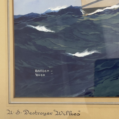 Worden Wood - U.S. Destroyer "Wilkes", Queenstown Patrol
