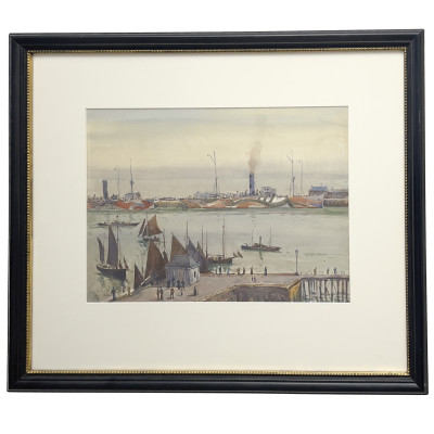 Charles David Jones Bryant - Camouflaged Ship, Le Havre, France