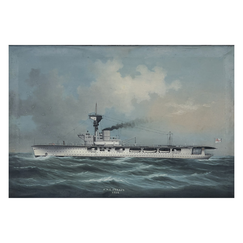 Unknown Artist - H.M.S. Hermes, 1925