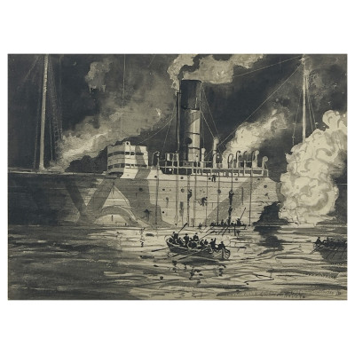 Image for Lot Unknown Artist - Convoys in Peril