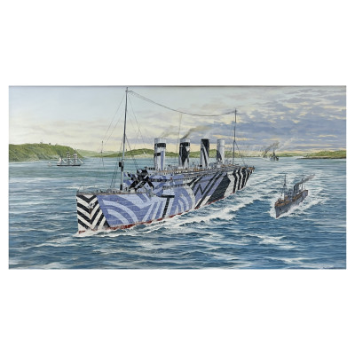 Unknown Artist - RMS Olympic Leaving Halifax Harbour