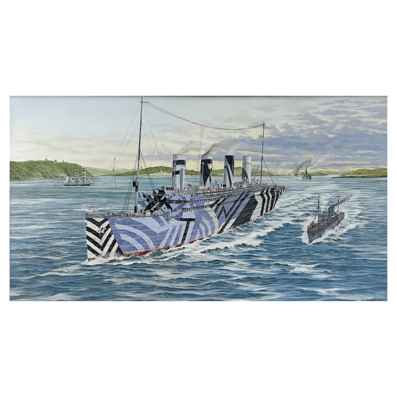 Unknown Artist - RMS Olympic Leaving Halifax Harbour