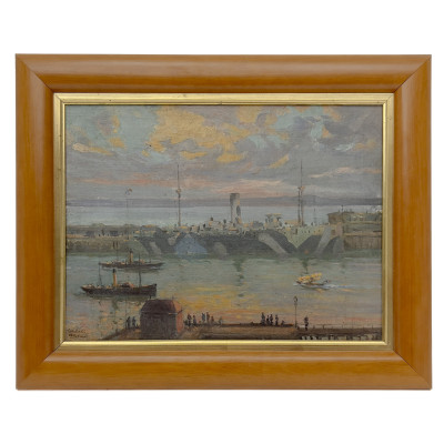 Charles David Jones Bryant - Camouflaged Hospital Ship, La Havre France