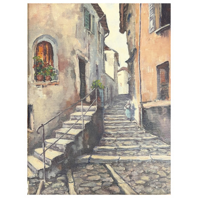 Image for Lot Lois Mailou Jones - Untitled (Street Scene)