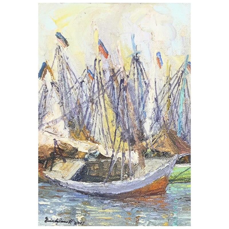 Eric Girault - Sailboats at Dock