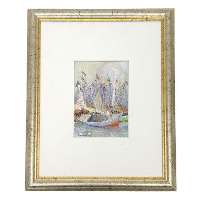 Eric Girault - Sailboats at Dock