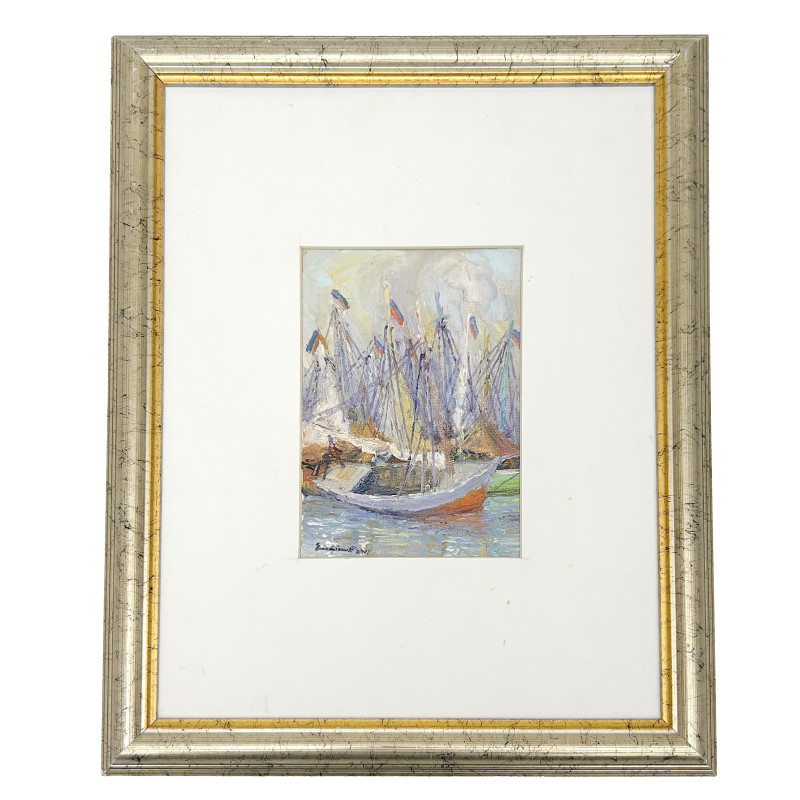 Eric Girault - Sailboats at Dock