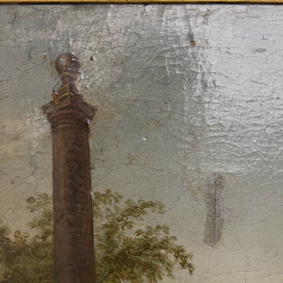 A Venetian School Capriccio Harbor Landscape