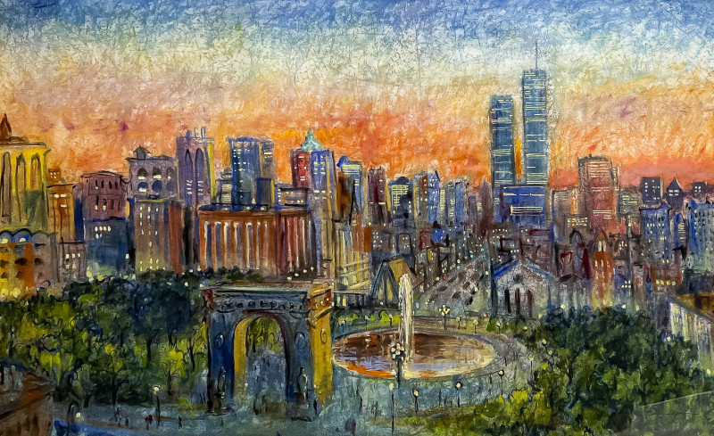 Bertram Alper - Untitled (Washington Square, NYC)