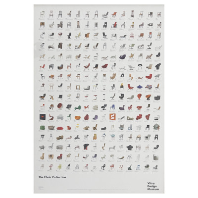 Image for Lot "The Chair Collection" Exhibition Poster Published by the Vitra Design Museum, Germany