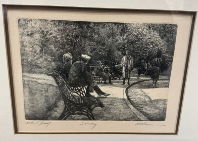 Harold Altman - Two Prints, December and Sunday