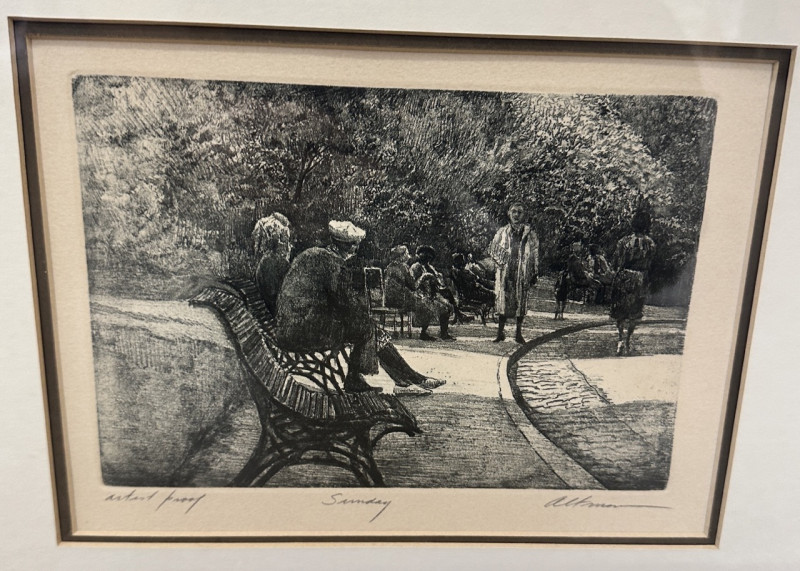 Harold Altman - Two Prints, December and Sunday