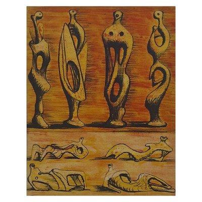 Image for Lot Henry Moore - Standing and Reclining Figures