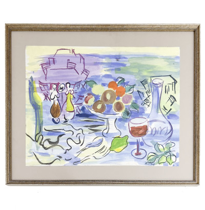Nature morte au jardin, after Raoul Dufy
