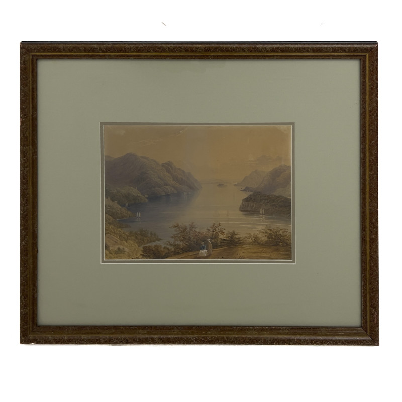 after William Henry Bartlett - View From West Point (Hudson River)