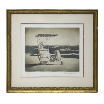 Image for Lot Jamie Wyeth - Atlantic City Rolling Chair