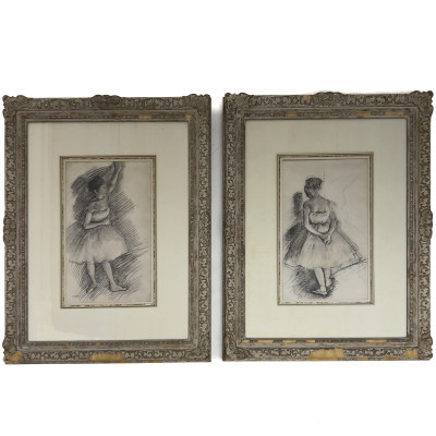 Image for Lot after Edgar Degas - A Pair of Ballet Dancer Prints