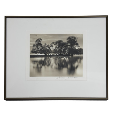 Image for Lot Roman loranc - Roman Loranc, Bare Trees by River