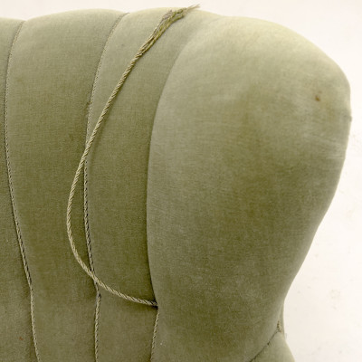 Danish Modern Wingback Armchair in the Style of Mogens Lassen