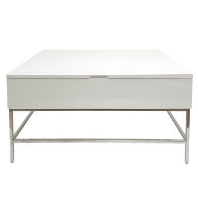 Image for Lot West Elm Lacquer Storage Pop-Up Coffee Table