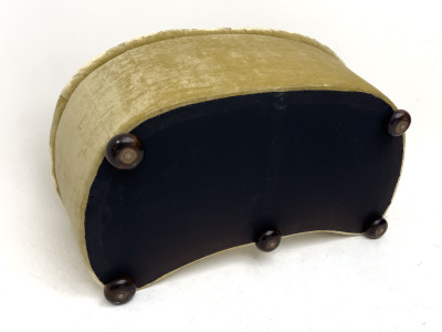 An Art Deco Style Tufted Chenille Gondola Sofa