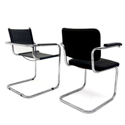 Mart Stam &amp; Marcel Breuer Style Chairs, Group of 4