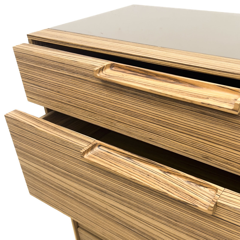 Zebrawood Chest of Drawers