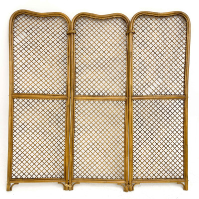 An Italian Mid-Century Modern Bamboo, Woven Rattan, and Teak Grouping