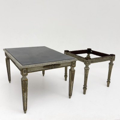 A Maison Jansen Style Side Table, and Stool Base