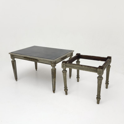 Image for Lot A Maison Jansen Style Side Table, and Stool Base