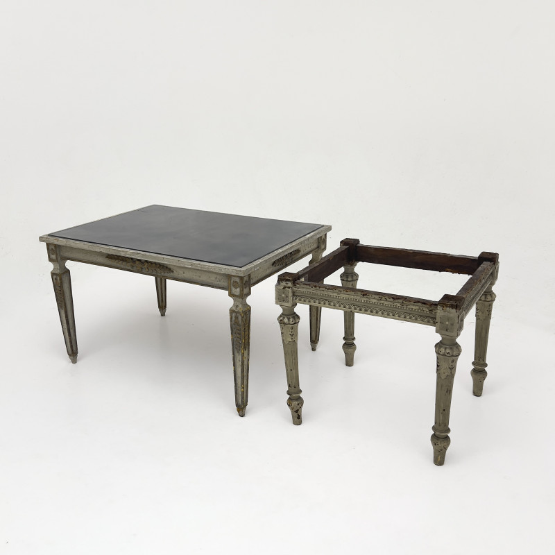 A Maison Jansen Style Side Table, and Stool Base