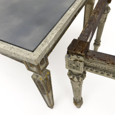 A Maison Jansen Style Side Table, and Stool Base