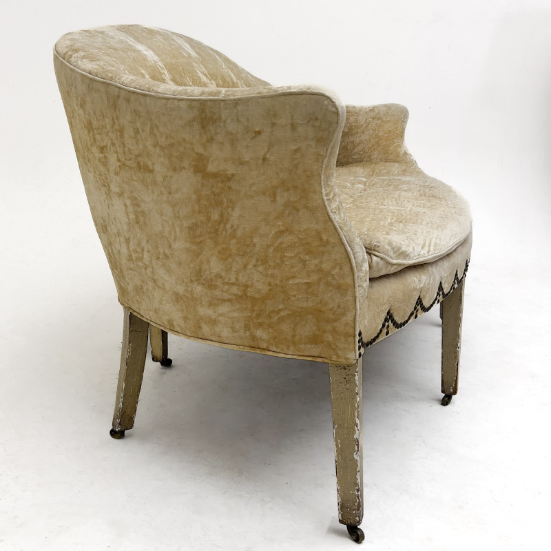 A Venetian Chinoiserie Painted and Parcel-Gilt Sofa