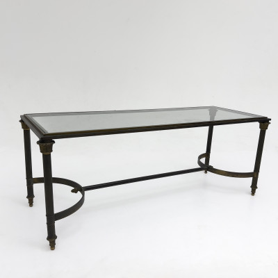 Image for Lot A Neoclassical Style Patinated Mixed Metal Coffee Table