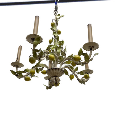 An Italian Tole Chandelier with Lemons