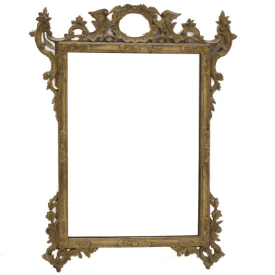 Image for Lot A Rococo Style Giltwood Wall Mirror