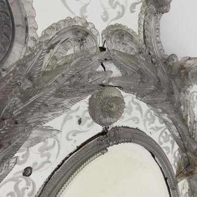 Venetian Etched Glass Mirror
