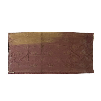 A Continental Embroidered Silk Velvet Panel