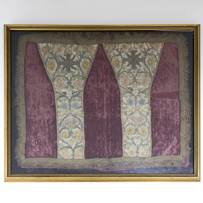 Image for Lot 17th Century French Embroidery Fragment
