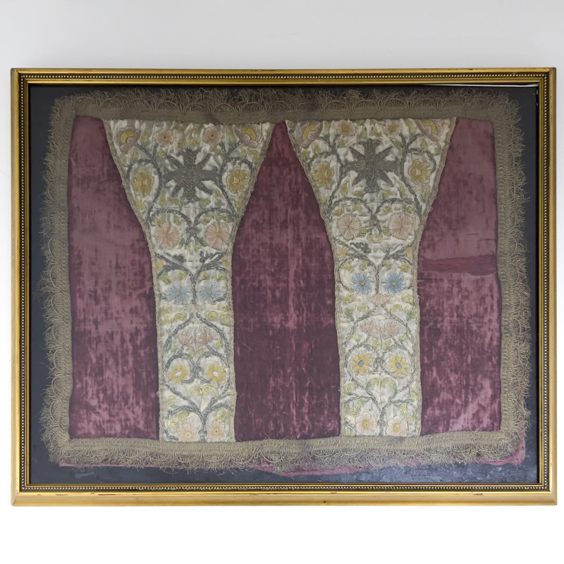 17th Century French Embroidery Fragment