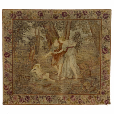 Image for Lot A Flemish Style Tapestry or Needlepoint Panel Depicting a Mythological Scene