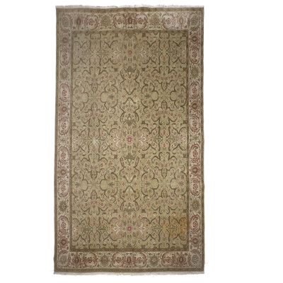 Image for Lot An Antique Turkish Oushak Wool Area Rug