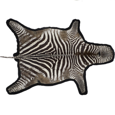 Image for Lot Zebra Hide Felt-Backed Rug