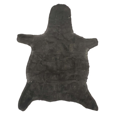 Zebra Hide Felt-Backed Rug