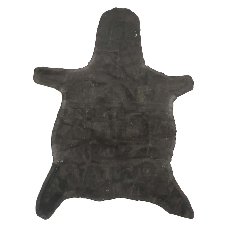 Zebra Hide Felt-Backed Rug