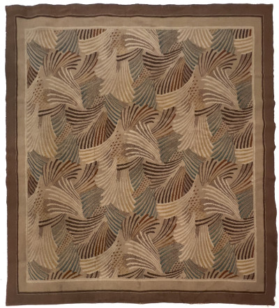 Image for Lot Art Deco Fan Motif Carpet