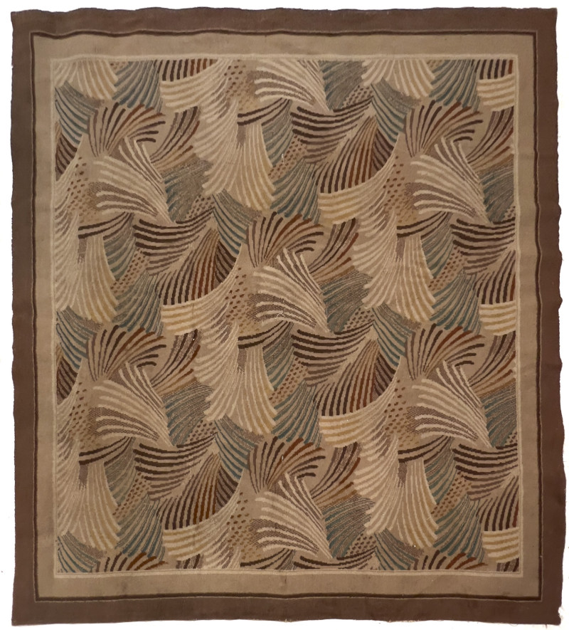 Art Deco Fan Motif Carpet